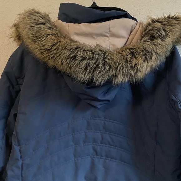 Obermeyer Tuscany ll Insulated Thermore Blue Fur-Trimmed Hooded Winter Jacket 20 - Picture 10 of 16